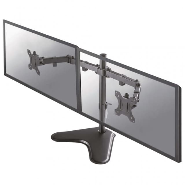 Detalle 2 de NewStar soporte doble para monitor FPMA-D550DDBLACK VESA 100x100 (10”-32”, máx. 8 kg) en negro