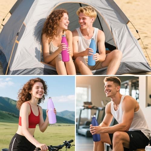 Detalle 2 de HoneyHolly Botella 750 ml acero 18/8, a prueba de fugas 🚰