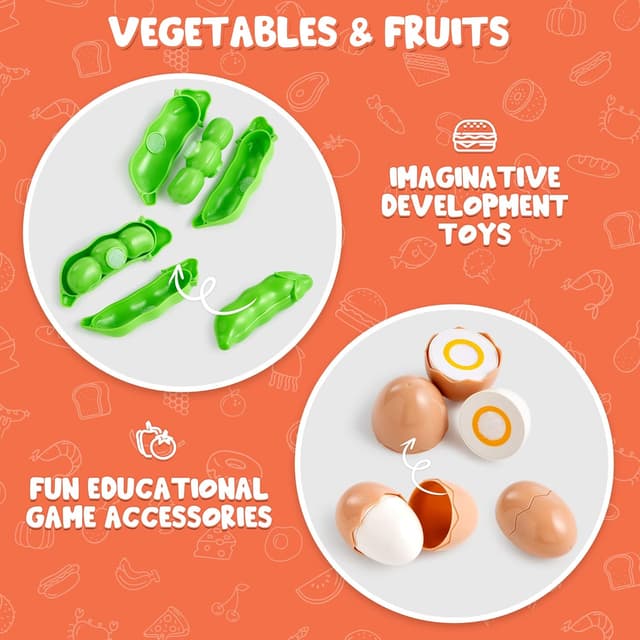 Thumbnail 3 de JOYIN Schneiden Spielzeug 68 Teile