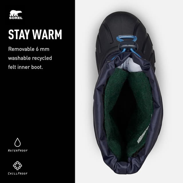 Detalle de Sorel Children’s Flurry kids’ water-resistant leather boots