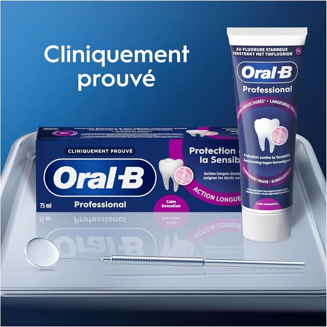 Thumbnail 6 de Oral-B Dentifrice dents sensibles Professional Protection – arôme Eucalyptus Menthe poivrée, pack 2 x 75 ml
