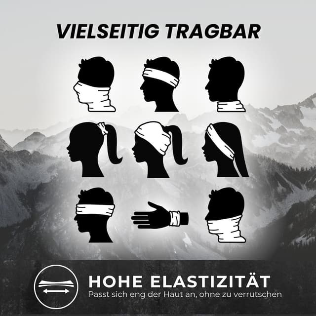 Thumbnail 3 de menique Schlauchschal Herren 100% Merino Wolle đ§Ł