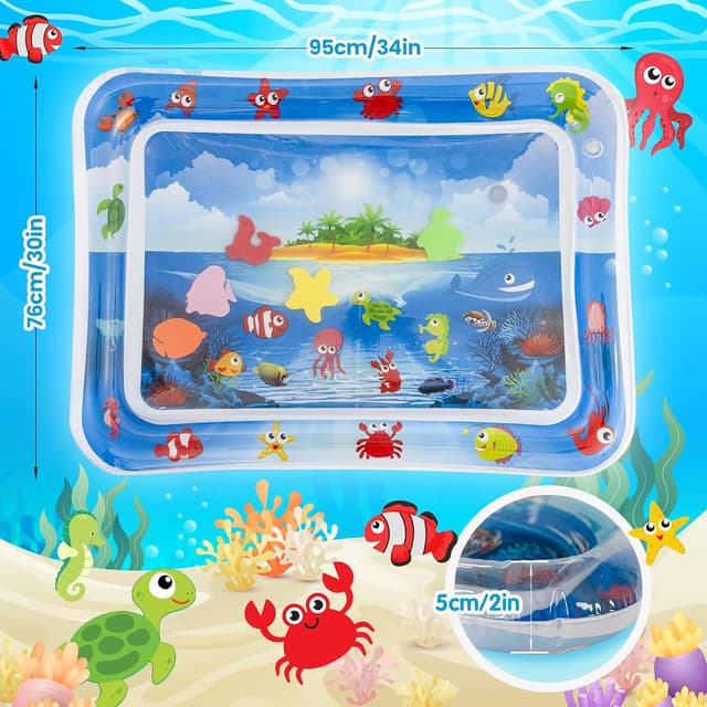 Detalle 2 de Tapis Eau Bebe Eveil Aquarium Gonflable 76x95cm