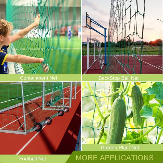 Thumbnail 4 de Aoneky Soccer Backstop Net 10x10ft 10x20ft 10x30ft 🧿
