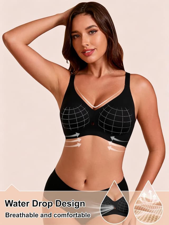 Detalle de COCOMARTS Jelly Bras Wireless Push Up Bra