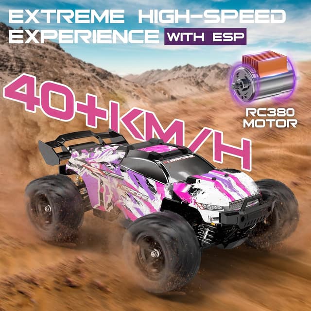 Detalle 2 de Macchina telecomandata professionale RC 4WD 1:18 Ragazze 8–14 anni, fino a 40 km/h