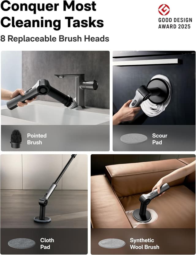 Detalle de HOTO Flexi™ Electric Cleaning Brush 36–136cm