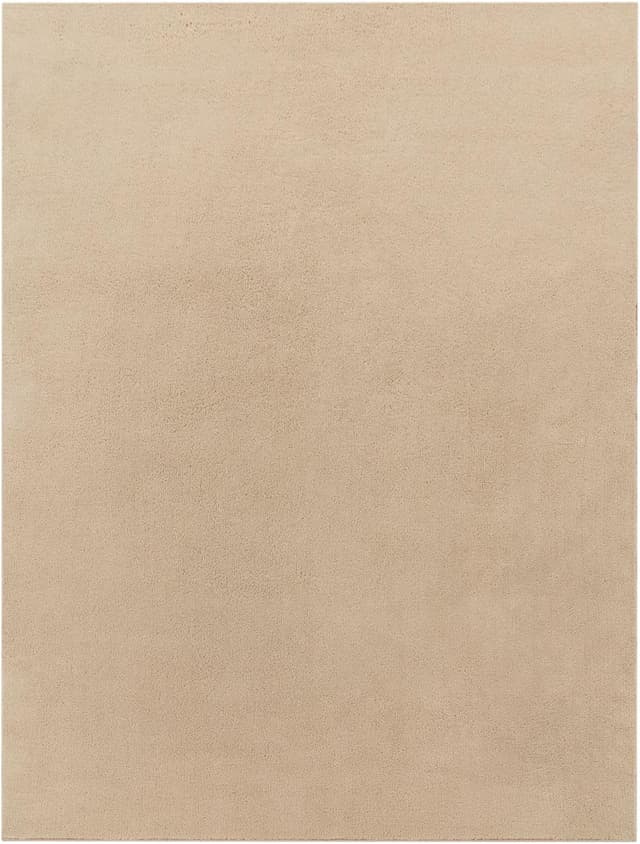 Detalle de TT Home Wohnzimmer-Teppich Kurzflor, Anti-Rutsch-Rückseite, waschbar – Dunkelbeige, 140x200 cm