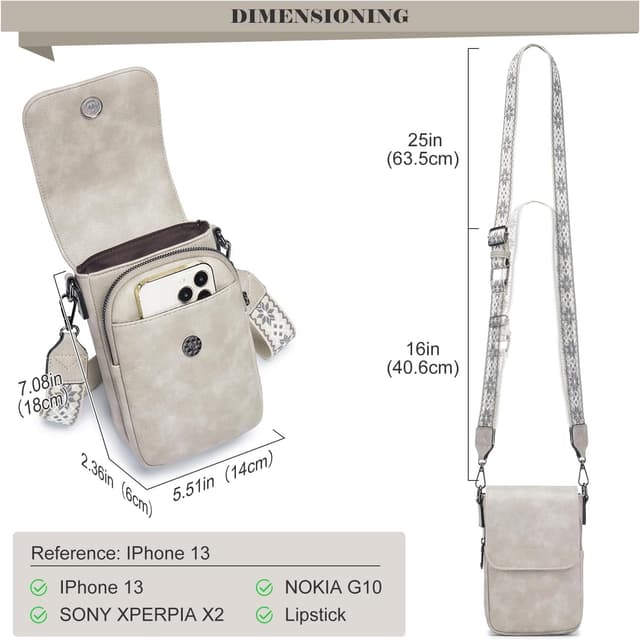 Detalle 2 de MUIIKOLA Handytasche Umhängen mit RFID