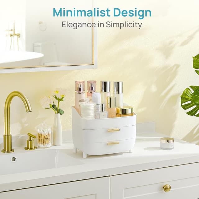 Thumbnail 4 de Vtopmart 3-Tier Makeup Organizer with Drawers