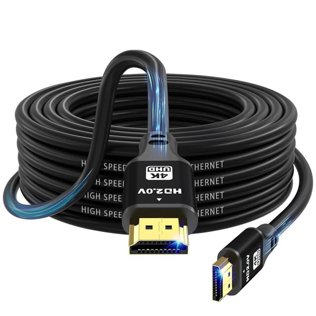 Detalle de charlore HDMI-Kabel 15 m (HDMI 2.0, 18 Gbit/s) für 4K@60 Hz Ultra High Speed