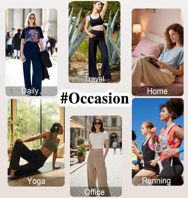 Thumbnail 4 de BLONGW Yoga Pants Wide Leg Trousers