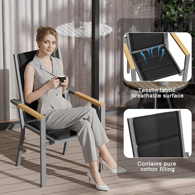 Thumbnail 4 de JUMMICO Set arredo da giardino 4 persone