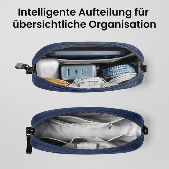 Detalle 2 de tomtoc Light-T12 Kabel Organizer Tasche (23,5 × 12 × 6,5 cm, 1 Liter) für EDC & Reisezubehör