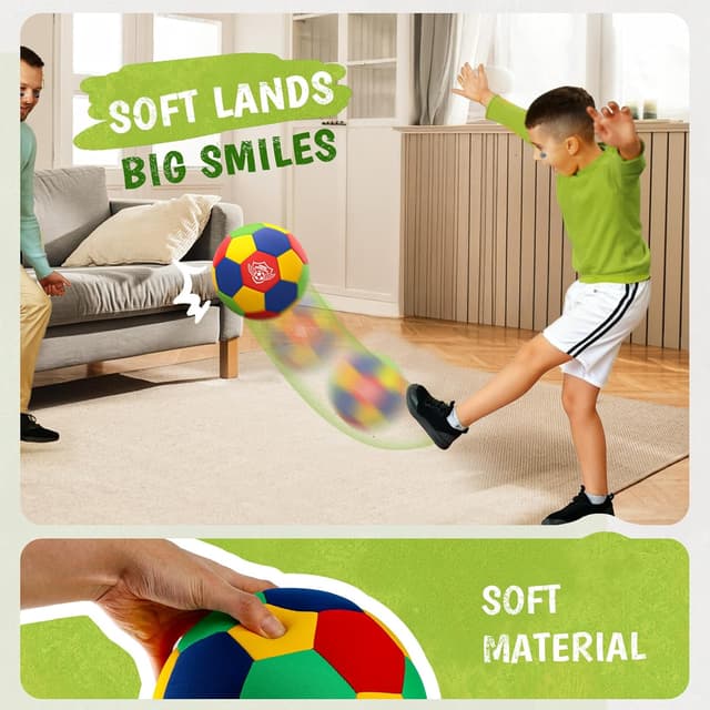 Detalle 2 de Jofuni indoor soft football size 4, 2 pack