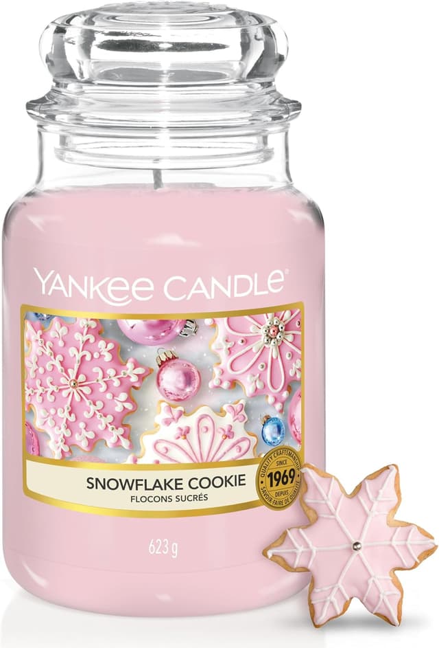 Detalle de Yankee Candle bougie jarre parfumée grande taille Flocons sucrés