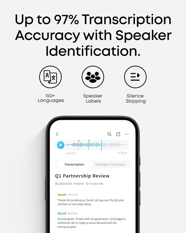 Thumbnail 4 de soundcore Work by Anker Voice Recorder 1200 Min