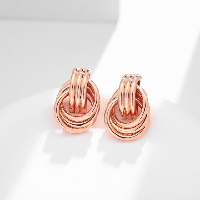 Thumbnail 3 de LILIE&WHITE Orecchini Cerchio Multiplo Oro Rosa