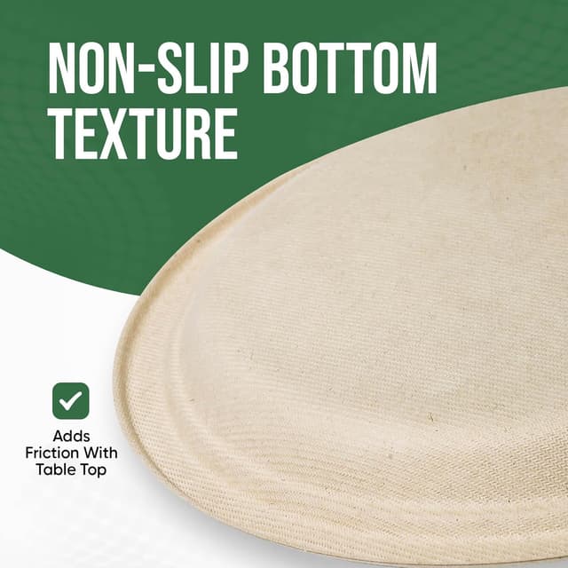 Thumbnail 5 de Compostable Paper Plates 9" 100 Pack 🍽