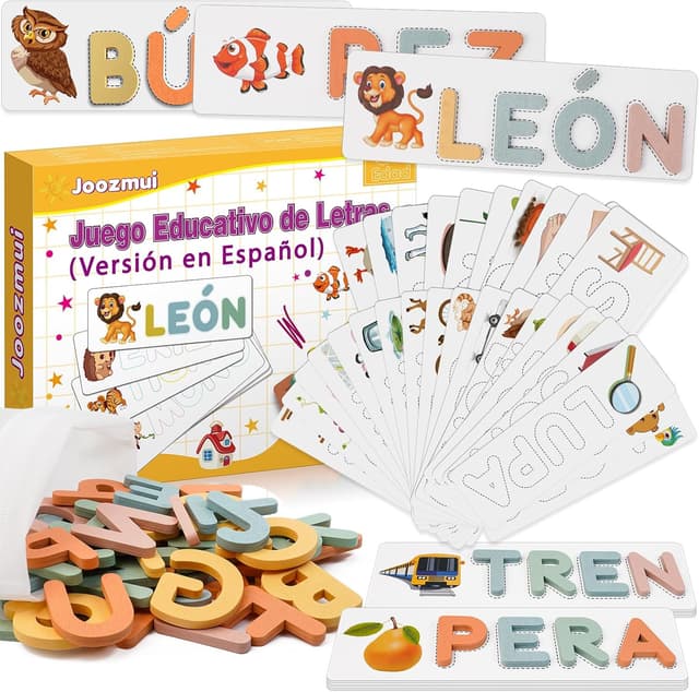 Imagen de Joozmui Juguetes Montessori 52 letras en OfertitasTOP