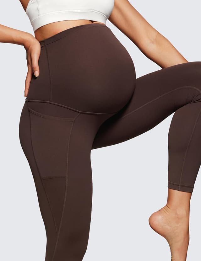 Detalle 2 de CRZ YOGA Butterluxe : leggings de maternité très doux avec poches (hauteur 63 cm)