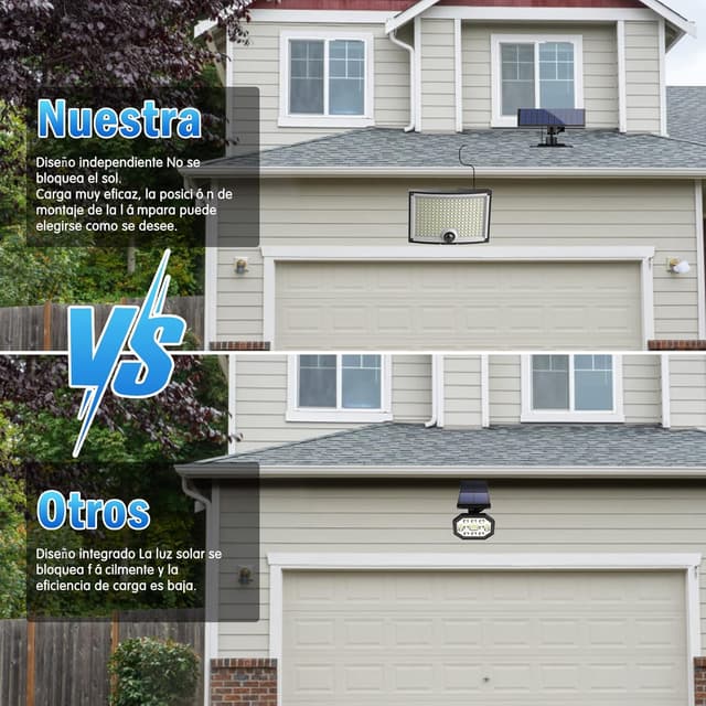 Thumbnail 6 de KagoLing 202 LED Luces solares impermeables con sensor de movimiento ☀