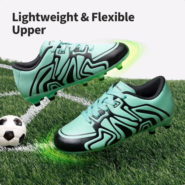 Detalle de DREAM PAIRS Youth Firm Ground Soccer Cleats for Boys & Girls (Little/Big Kids)
