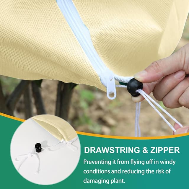 Detalle 2 de GUKULIVEL 80x120 cm Garden Fleece 80gsm plant cover