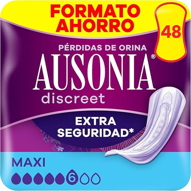 Imagen de Ausonia Discreet Compresas Maxi 💧 Pack 48 para Pérdidas de Orina en OfertitasTOP