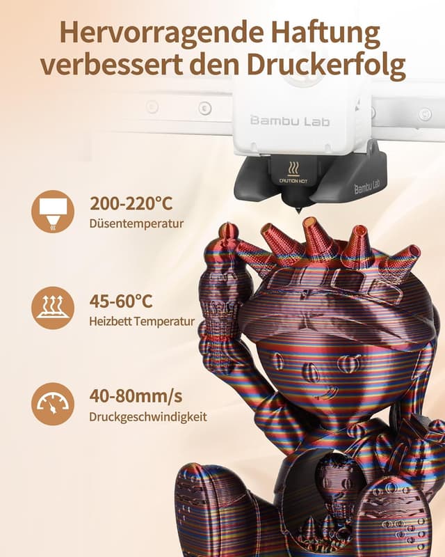 Thumbnail 4 de LANDU Silk PLA 3D Filament 1,75 mm 1 kg