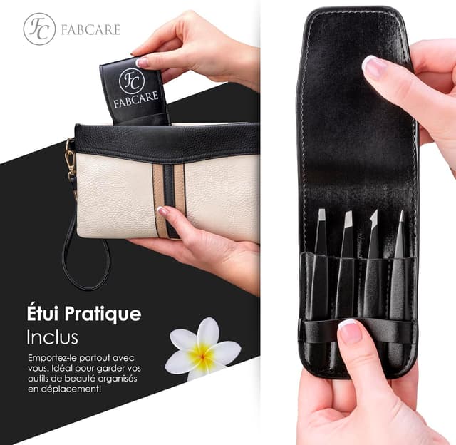 Thumbnail 5 de FABCARE Kit pinces à sourcils 4 pcs ✂