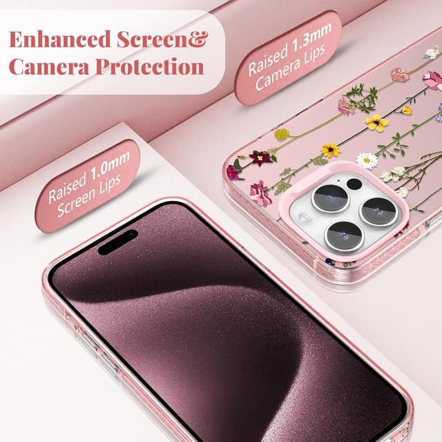 Thumbnail 4 de ZTOFERA Rosa Hülle iPhone 15 Pro