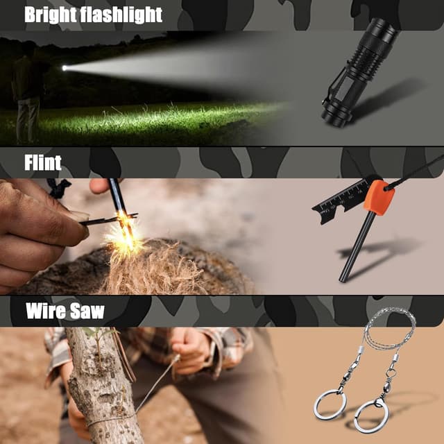 Detalle de Waterproof survival first aid kit 4.8 x 2.4