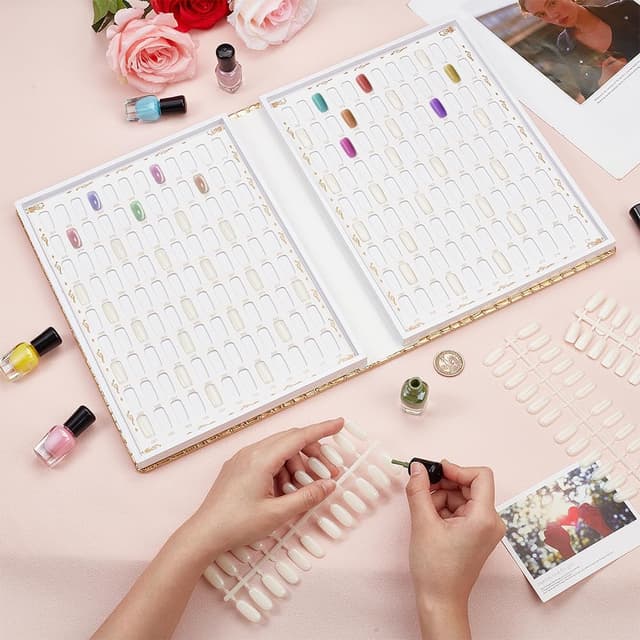 Detalle de BENECREAT 216 Colours Gold Nail Display Chart 💅