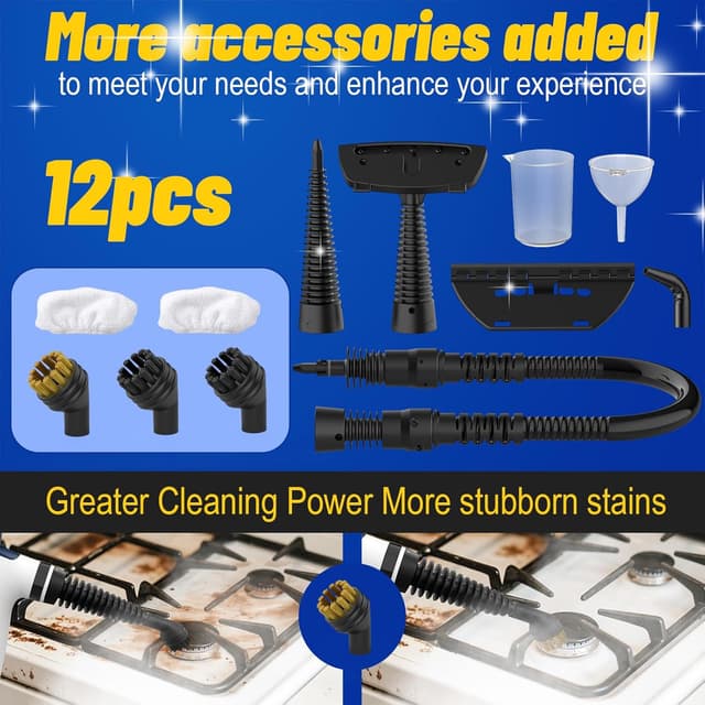 Detalle 2 de Hand Held Steam Cleaner 1050W with 12 accessories