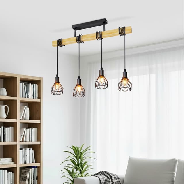 Thumbnail 6 de LVWIT Esstischlampe Hängend mit 4 Lampen