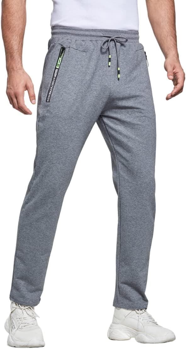 Detalle de ZOXOZ Pantaloni Sportivi Uomo Cotone con Tasche Zip