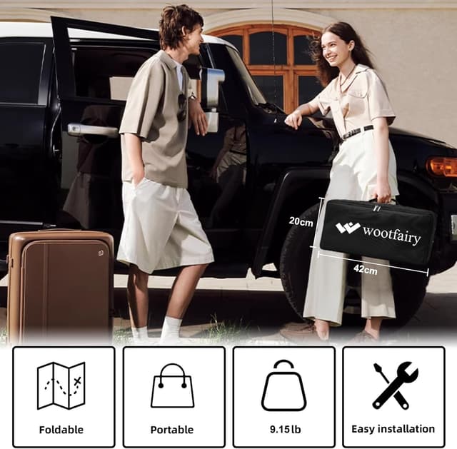 Detalle de Wootfairy 120-inch Portable Foldable Projector Screen with Stand (16:9, 4K HD-ready)