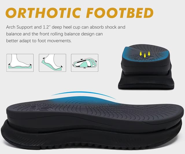 Detalle de ONCAI Men’s Hiking Sandals with Arch Support and Adjustable Straps