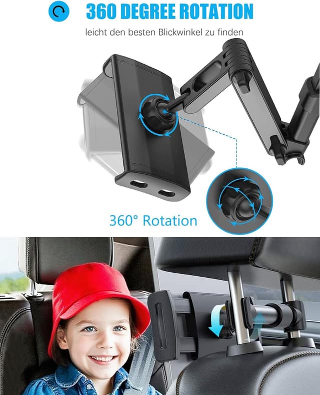 Thumbnail 6 de Zommuei Tablethalterung Auto 4,4-14 Zoll