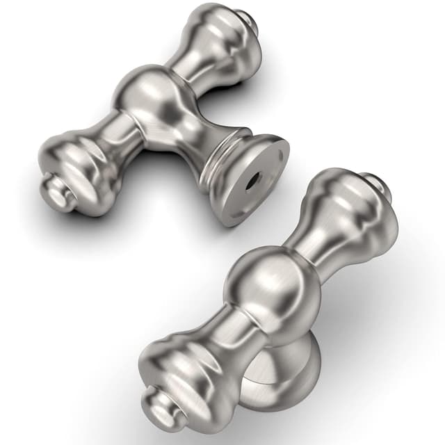 Detalle de Amerdeco pomelli mobili nichel spazzolato 10 pezzi