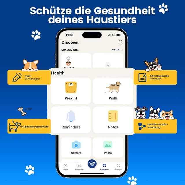 Thumbnail 6 de PawView Hundemarke QR Code 2-Stück Set