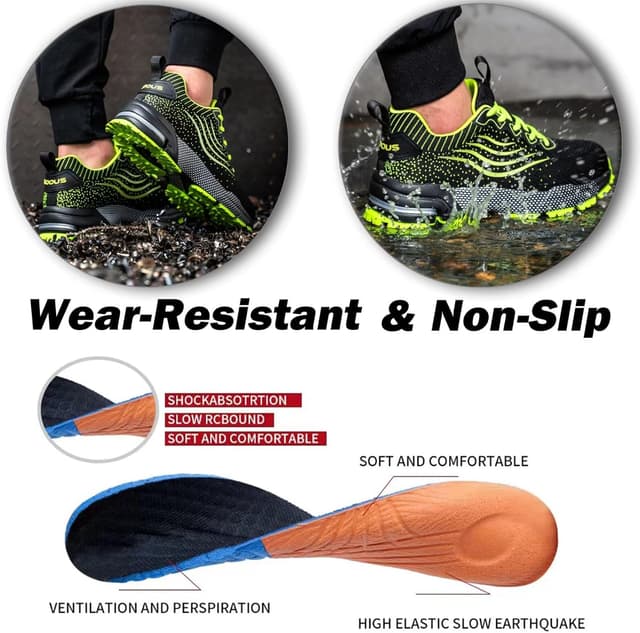 Thumbnail 4 de ISOOUS Sicherheitsschuhe mit Stahlkappe, leicht