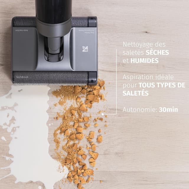 Detalle de Aspire Di4 Velluto Doppio Serpillière Électrique 2‑en‑1