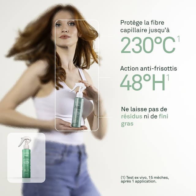 Detalle de LUXEOL Spray Thermoprotecteur 230°C anti-frisottis jusqu’à 48 h – 150 ml