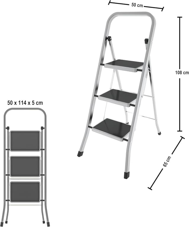 Detalle 2 de Colombo G110AT3W sgabello factotum in alluminio con 3 gradini