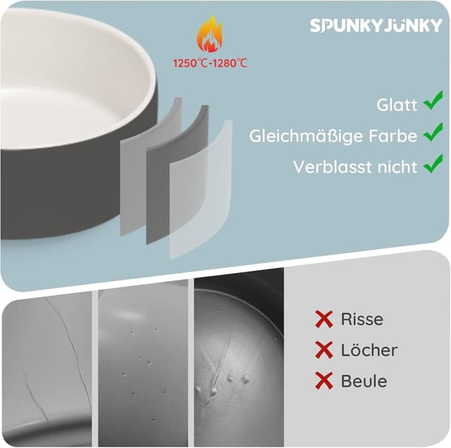 Thumbnail 1 de SPUNKYJUNKY Keramik Hundenapf 850ml