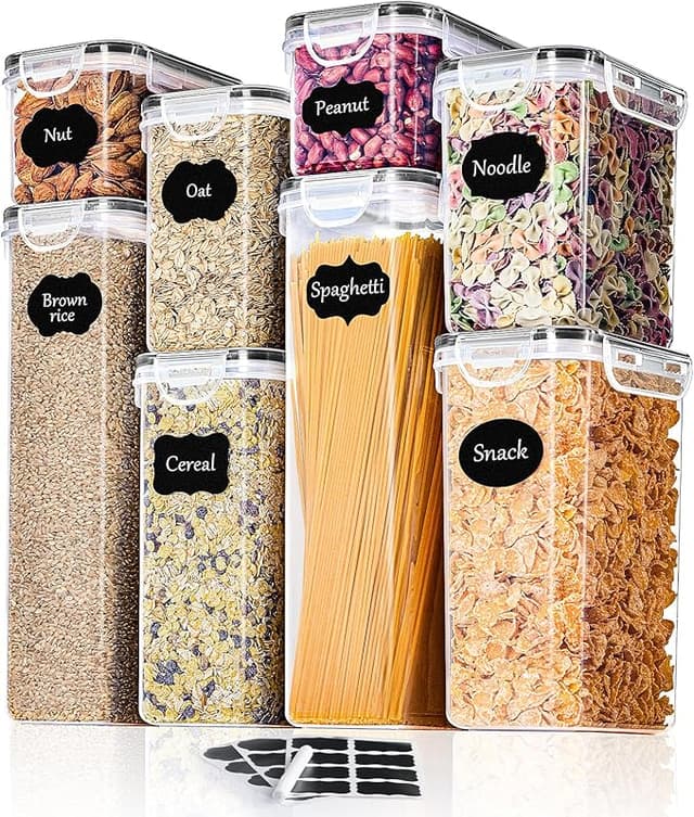 Imagen de L LONGANCHANG Juego de 8 Contenedores Herméticos para Cocina 🥣 en OfertitasTOP