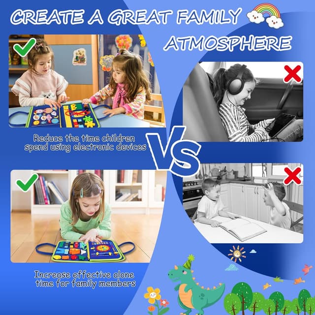 Thumbnail 3 de Busy Board for Toddlers 3+ Montessori Travel Toy