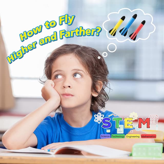 Thumbnail 3 de REFUN Rocket Launcher 6 rockets toy 🚀